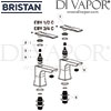 Bristan Ebony Basin Taps Spares